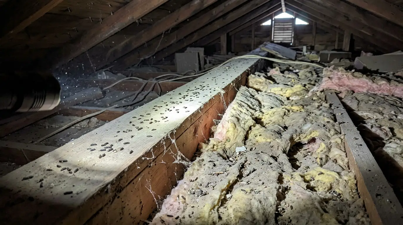 Signs your attic insulation needs replacing after rodents
